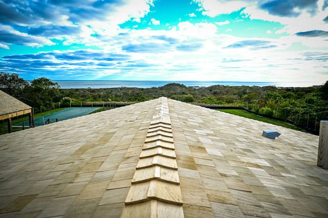 Modern architectural roof detail